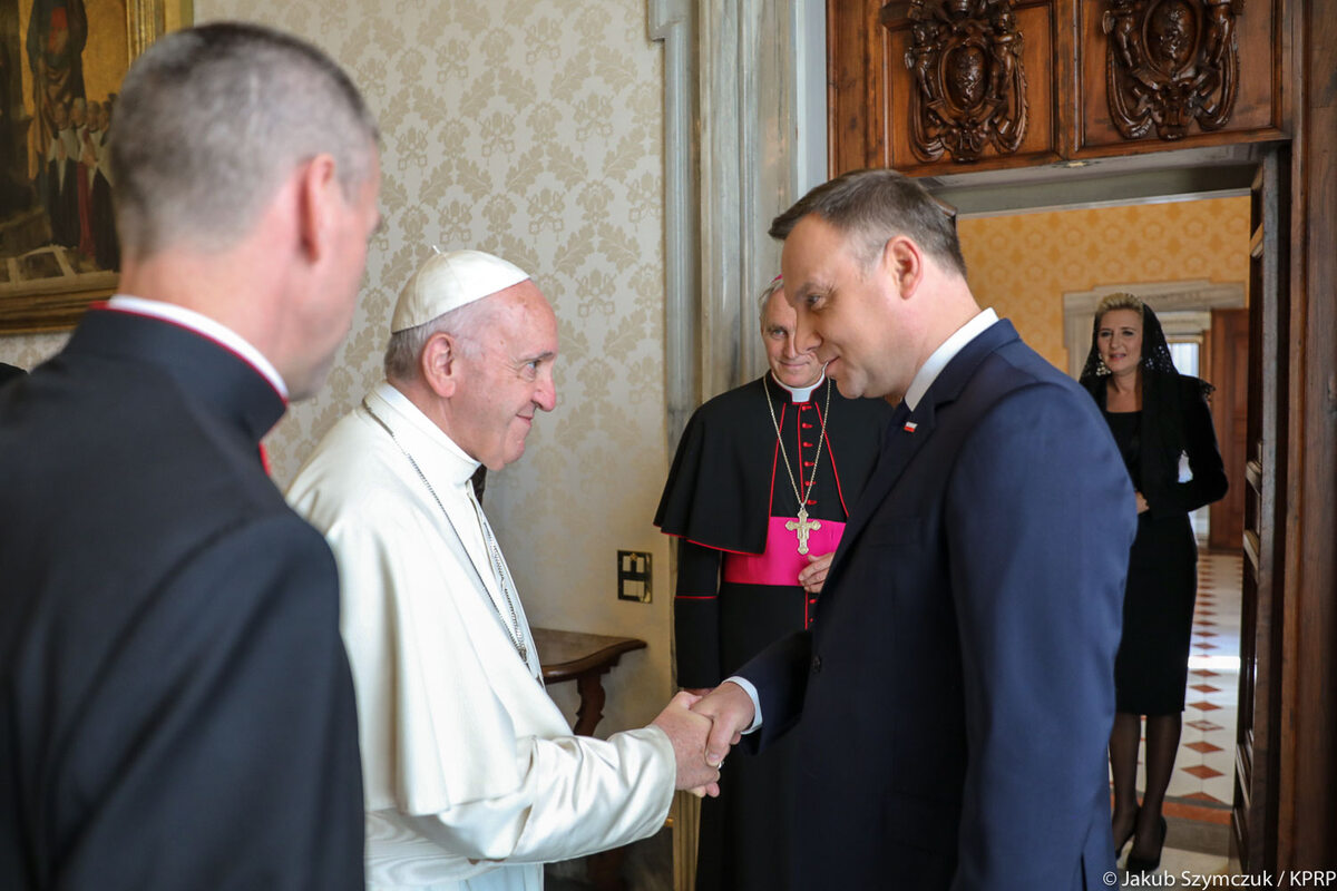 Prezydent Andrzej Duda na audiencji u papieża Franciszka 