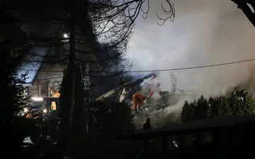 Wybuch gazu w Szczyrku. Akcja ratownicza 