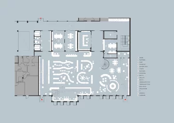 Szkolna biblioteka, projekt Studio Vapore Wnętrze szkolnej biblioteki