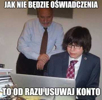 Mem zainspirowany nowym facebookowym łańcuszkiem 