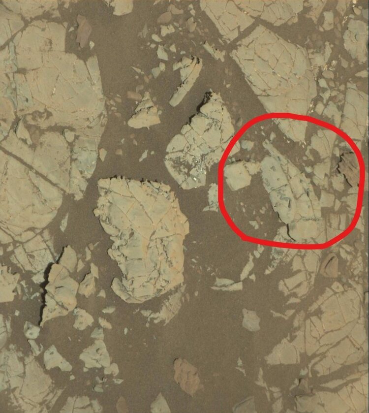 Fragment skalny z Marsa 
