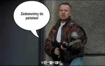 Mem nawiązujący do filmu „Psy” 