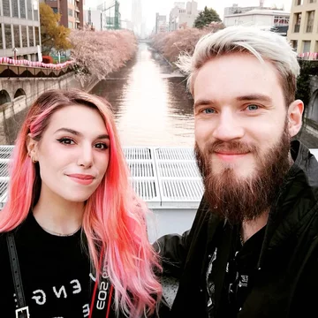 PewDiePie i Marzia Kjellberg 