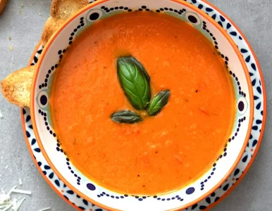 Miniatura: Ten krem z pieczonych warzyw robię z...