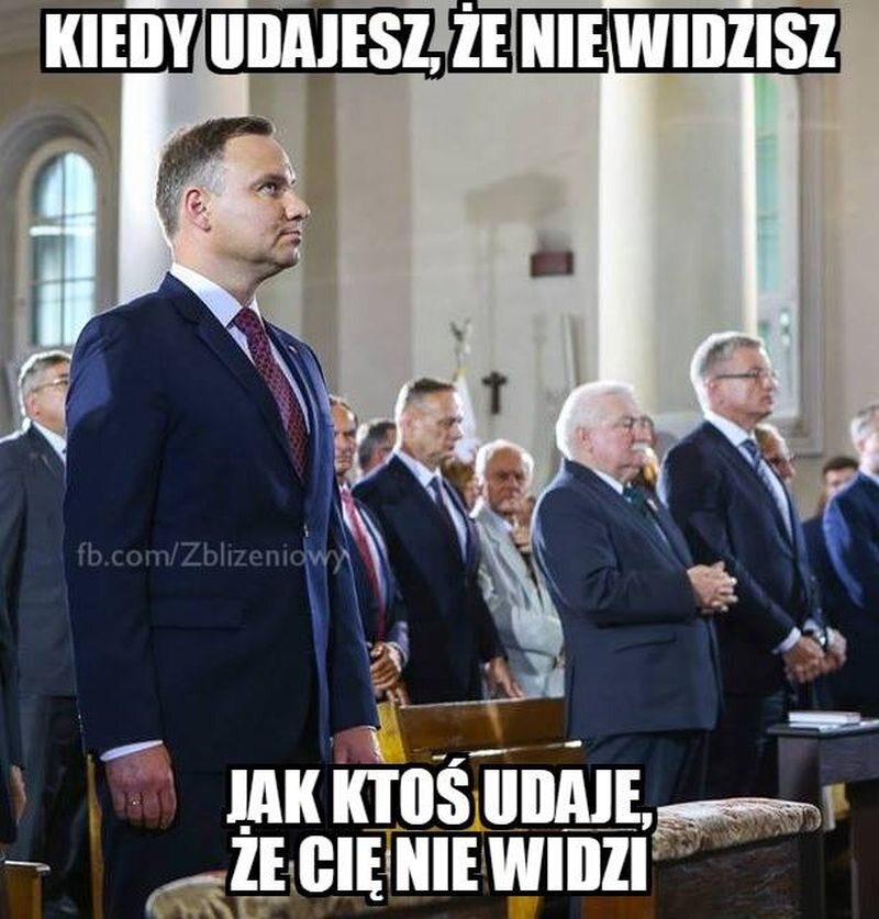 Mem z Andrzejem Dudą 