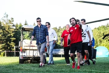 Polscy piłkarze dotarli do Arłamowa 