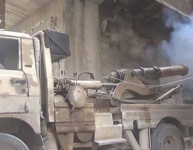 Miniatura: XIX-wieczna armata na wojnie w Syrii....