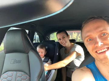 Paweł Zatorski i Agnieszka Zatorska z synem 