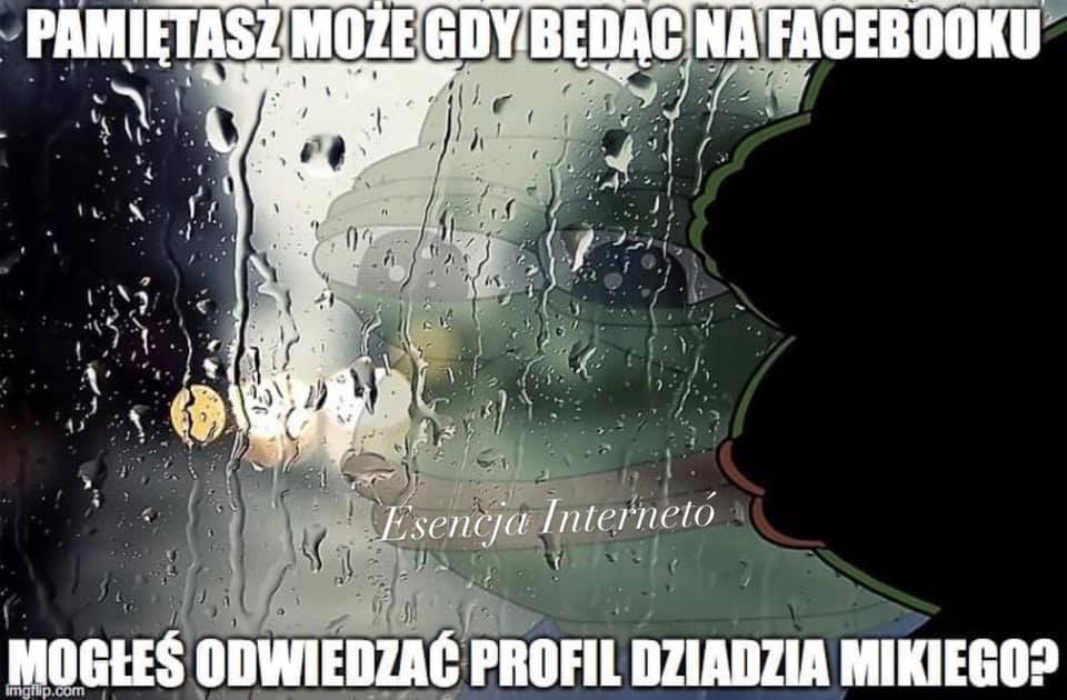 Mem po usunięciu konta Janusza Korwin-Mikkego z Facebooka 