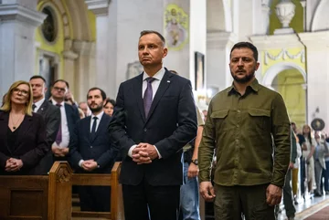 Andrzej Duda i Wołodymyr Zełenski oddali hołd ofiarom rzezi wołyńskiej 