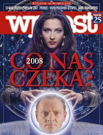 Okładka tygodnika Wprost nr 1/2008 (1306)