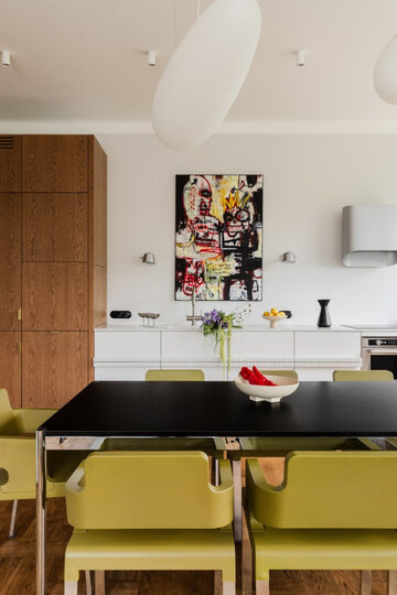 Apartament pełen sztuki, czyli designerski balans na Starym Mokotowie, projekt FUGA Architektura Wnętrz 