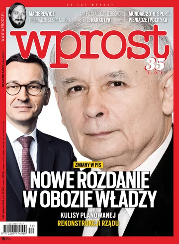 Okładka tygodnika Wprost nr 24/2018 (1839)