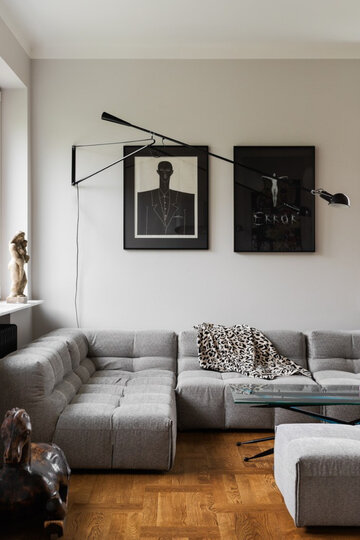 Apartament pełen sztuki, czyli designerski balans na Starym Mokotowie, projekt FUGA Architektura Wnętrz 