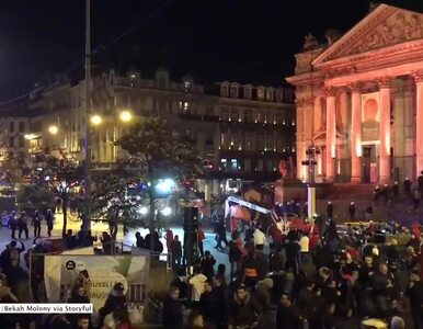 Miniatura: Zamieszki w centrum Brukseli. Imigranci...