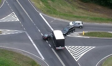 Wypadek zarejestrowany z&nbsp;drona