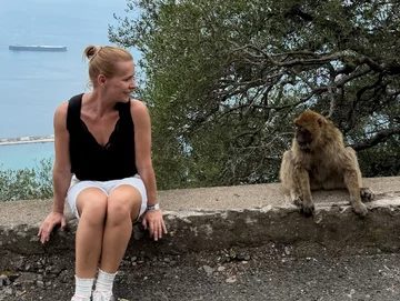 Aneta Zając na Gibraltarze 