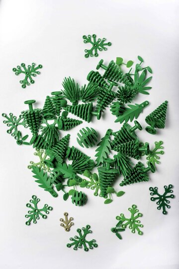 Należące do&nbsp;Lego Centrum Materiał&oacute;w Przyjaznych dla&nbsp;Środowiska pracuje nad zamiennikami plastiku. Na&nbsp;zdjęciu klocki z&nbsp;trzciny cukrowej.