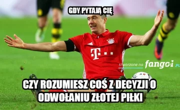 Mem po odwołaniu Złotej Piłki 