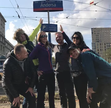 Uczestnicy i prowadząca programu „Szlak nadziei” w TVP 