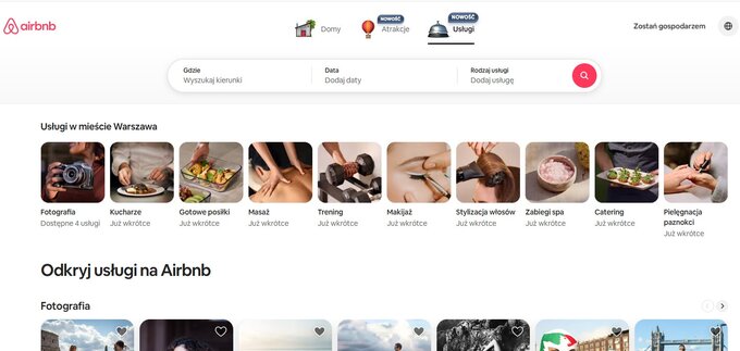 Nowości w Airbnb