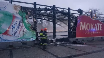 Spalona scena w Ustroniu 