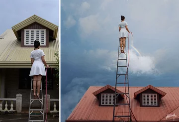 Oryginalne zdjęcie i jego przeróbka 