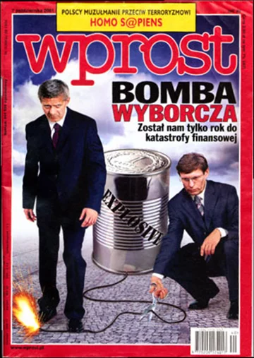 Okładka tygodnika Wprost nr 40/2001 (984)