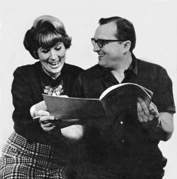 Marta Stebnicka z&nbsp;mężem, Ludwikiem Jerzym Kernem (1967)