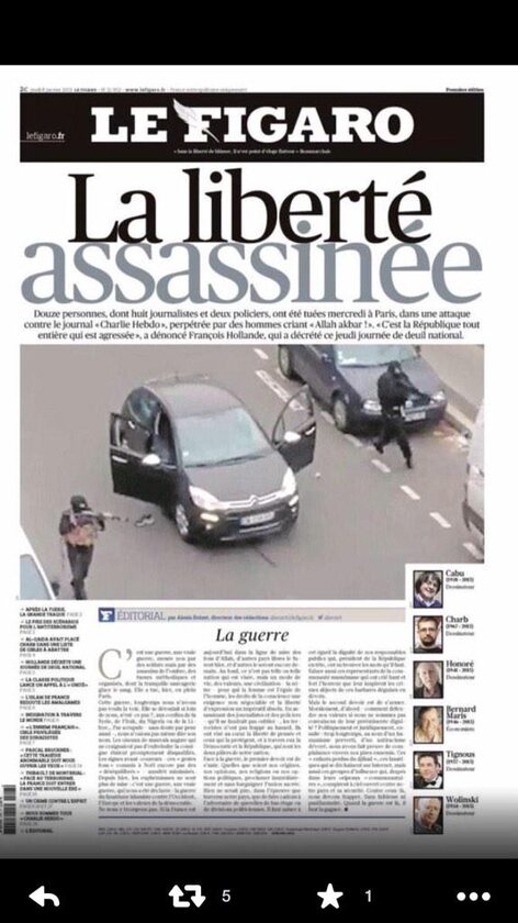 Le Figaro - "Zamordowana wolność"