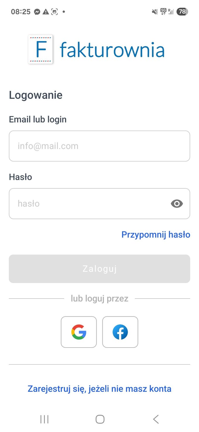 Test usability aplikacji do fakturowania