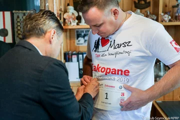 Prezydent Andrzej Duda na marszu „TAK dla transplantacji” 