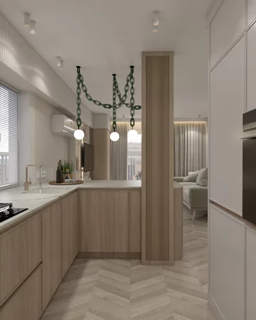 Niewielkie mieszkanie w jasnej kolorystyce, projekt Agata Izdebska, Insolito Interior 