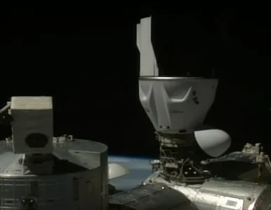 Miniatura: Kapsuła Dragon z Polakiem zadokowała do...