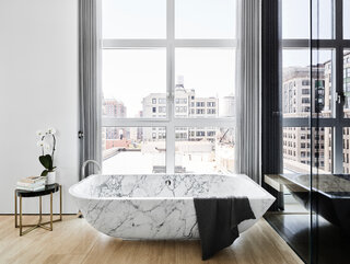 Apartament z basenem w Nowym Jorku, projekt Søren Rose