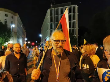 Demonstracja po przyjęciu „lex TVN” przez Sejm, 11.08 