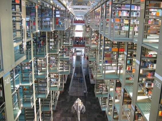 Biblioteka Vasconcelos, Meksyk (miasto) (fot. epicdash.com)