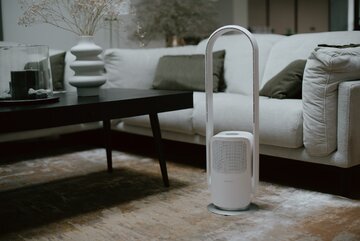 Oczyszczacz powietrza idealny do&nbsp;kawalerki. Model VP-B1F50WH marki Vestfeost. Wyposażony w&nbsp;6 stopni filtracji, filtr HEPA, jonizację i&nbsp;Wi-Fi.