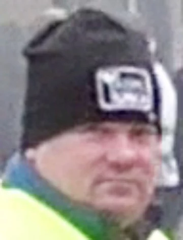 Mężczyzna, który brał udział w proteście rolników 