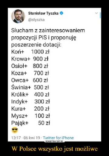 Memy po zapowiedziach o programie "500 plus dla krów" 