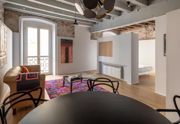 Loft we włoskim palazzo, projekt Alessandro Preda Linka, palazzo, loft