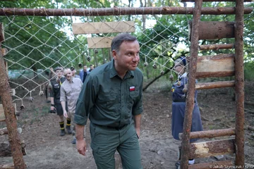 Andrzej Duda odwiedził harcerzy 