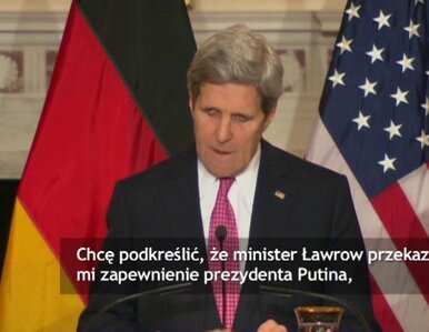 Miniatura: Kerry: Ławrow zapewnił mnie, że manewry...