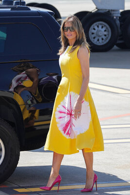 Miniatura: Stylizacja Melanii Trump na szczyt G7