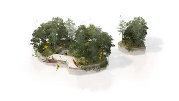 Land on water, projekt: Maritime Artchitecture Studio MAST /  Hubert Rhomberg & venture studio FRAGILE 