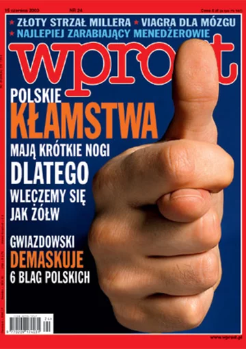 Okładka tygodnika Wprost nr 24/2003 (1072)