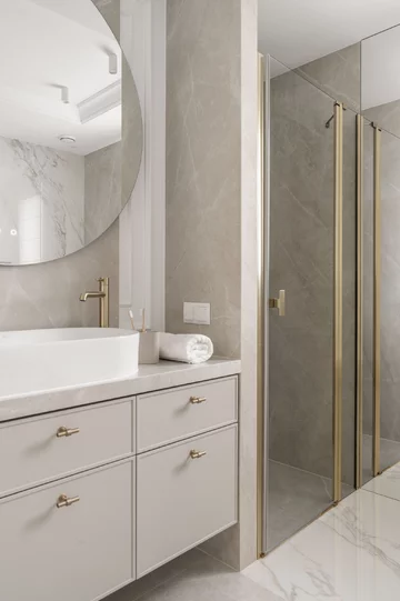 Eleganckie wnętrze zatopione w beżach, projekt: Architektownia 