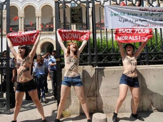 Miniatura: Protest Femen w Tunezji
