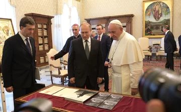 Spotkanie papieża z prezydentem Rosji 