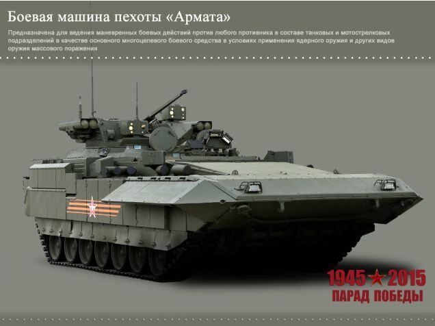 Bojowy wóz piechoty Armata fot. mil.ru